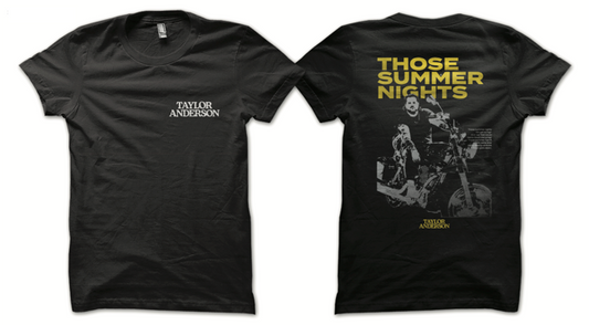 Those Summer Nights Motorcycle T-Shirt (Black)